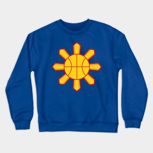 Philippine Basketball Sun (Red Outline) Crewneck Sweatshirt